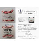 Willie Mays San Francisco Giants autographed NL baseball Beckett COA Letter - £855.54 GBP