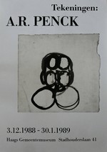 Haags Gemeentemuseum # A.R. PENCK # 1988, A0 poster, mint- - £83.68 GBP