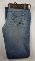 (Y24B4) Vintage nobo Heart Pocket Bootcut Flare Juniors Woman Size 9 Blu... - £35.26 GBP