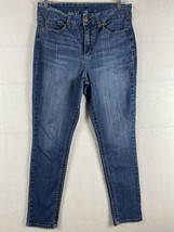 Seven7 Tummyless High Rise Skinny Women&#39;s size 16 Dark Wash Blue Denim jeans - £11.81 GBP