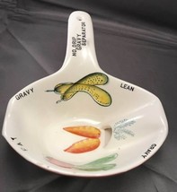 Vintage Zucchini, Carrot &amp; Radish Ceramic No-Drip Gravy Separator - 1960&#39;s - £9.45 GBP