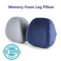 Memory Foam Leg Pillow Side Sleeping Knee Pillow Blue Gray - £31.17 GBP