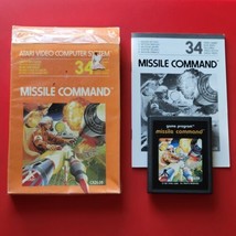 Missile Command Atari 2600 7800 Game Manual Box Cleaned Works - £18.66 GBP