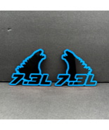 Godzilla Badges Emblem RAGING 7.3 LT Blue/Black 2BADGES, Fender Angry Ag... - €37,55 EUR