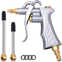 Industrial Air Blow Gun With Brass Adjustable Air Flow Nozzle And 2 Stee... - $19.94