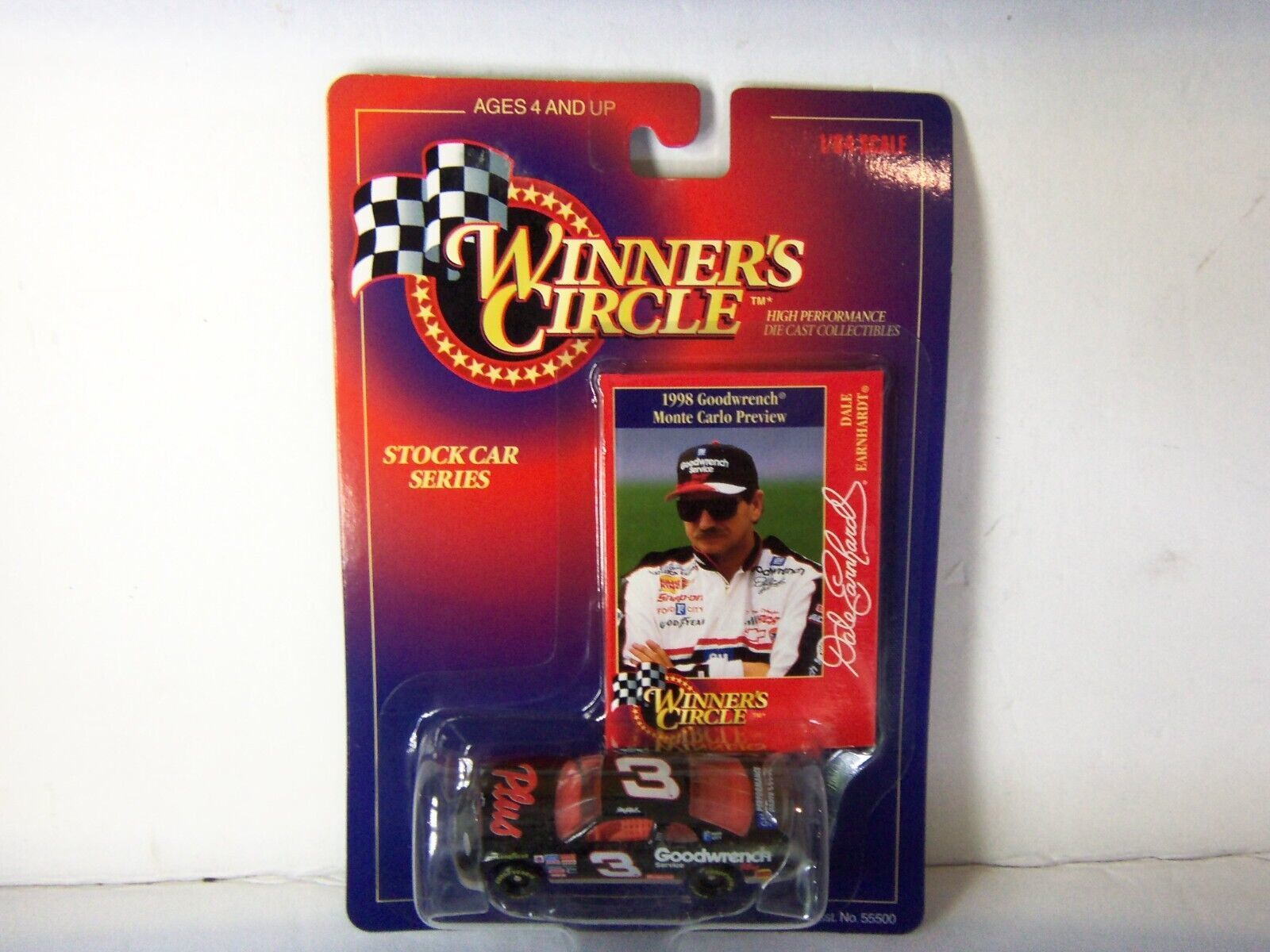 1998 WINNER'S CIRCLE NASCAR 1/64 SCALE STOCK CAR SERIES #3 DALE EARNHARDT - £7.75 GBP