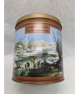 Pecatonica River Popcorn Currier And Ives Winter Morning 1854 Tin - $16.97 CAD