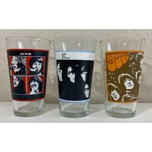 3 Beatles Pint Glasses.  Rubber Soul / Let It Be.  Paul McCartney.  John Lennon - £30.00 GBP