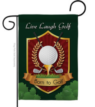 Live Laugh Golf Garden Flag 13 X18.5 Double-Sided House Banner - £15.77 GBP
