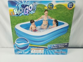 H2O Go Blue Rectangular Family Pool 6ft by Bestway - $27.69