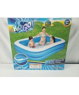 H2O Go Blue Rectangular Family Pool 6ft by Bestway - £21.78 GBP