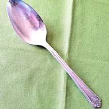 1847 Rogers Bros IS Silverplate Serving Spoon Her Majesty Pattern 8.50" 1931 - $12.86