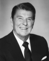 Ronald Reagan in Dark Suit Presidential Portrait 8x10 HD Aluminum Wall Art - £31.31 GBP