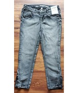 Cat &amp; Jack Brand ~ Girl&#39;s ~ Charcoal Grey Jeans with Pleated Hem ~ Size ... - $20.46 CAD
