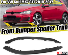 Front Bumper Lower Spoiler Lip Valance Air For Vw Golf Gti MK7 2012 - 2017 - £21.45 GBP