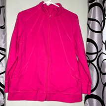 Denim &amp; Company Everyday Stretch Mockneck Jacket Women&#39;s Size S Pink - $13.72