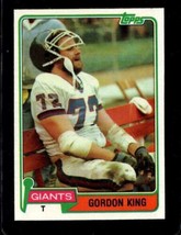 1981 TOPPS #14 GORDON KING NMMT NY GIANTS *X33203 - $1.72