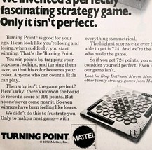 1970 Mattel Turning Point Strategy Game Advertisement Board Games DWII18 - $19.99