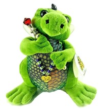 Fergusson Gus the Friendly Dragon Fairy Plush Stuffed Animal 2001 Aurora Green - £10.84 GBP