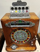 Caille Bros 5¢ Ben Hur Victorian Slot Machine Circa 1908 - $5,995.00