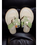 Hush Puppies Judette Green Floral Canvas Thong Sandal - Size 6 Medium – ... - €29,01 EUR