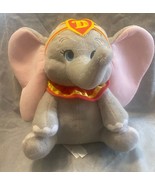 Disney 12&quot; Dumbo Flying Elephant Gray Plush Stuffed Animal Big Ears Circus - £10.09 GBP