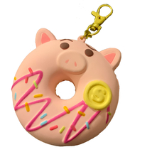 Disney Store Japan Toy Story Hamm Squishy Donut Key Chain Charm - $89.99