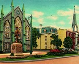 Pittsfield PA Garfield Square Presbyterian &amp; Lutheran Churh UNP Linen Po... - £8.69 GBP