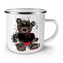 Teddy Bear Love Hurt NEW Enamel Tea Mug 10 oz | Wellcoda - £20.48 GBP