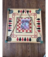 Vintage Merdel Carrom Game Board With Cues, 27 Rings Model No 108P No Stand - $79.20