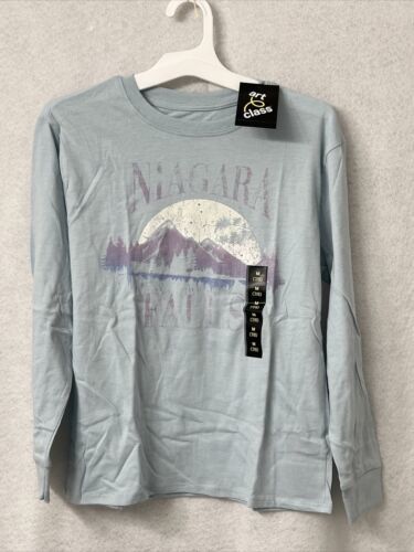 Primary image for Kids' Oversized Long Sleeve Graphic T-Shirt - Art Class - Light Blue Size M 