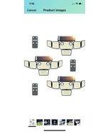 SZPOWER Solar Outdoor Lights, 6 Heads Powered Flood Black, Remote Contro... - $89.09