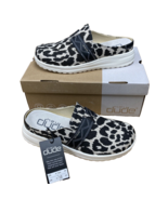 Hey Dude Nora | Black Cheetah | Women&#39;s Lightweight Casual Slip On Shoes... - £29.96 GBP