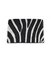 Ink+Alloy Zebra Seed Bead Clutch - £30.14 GBP