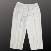 Talbots Women’s White or Ivory Lined 2 Piece Pants &Jacket Suit Size 18 N... image 5