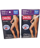 2 Pair Peds Ladies Regular Control Top Pantyhose Ultra Sheer Leg QUEEN B... - $362.92 MXN