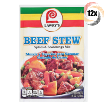 12x Packets Lawry&#39;s Beef Stew Flavor Spices &amp; Seasoning Mix | No MSG | 1... - £30.58 GBP