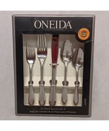 Oneida Joann 20 Piece Silverware Set NEW in Box Service For 4 Stainless ... - £73.10 GBP