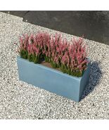 LeisureMod Bloom Rectangular Planter  Fiberstone + MgO Clay, 916?  Mi... - $96.04