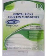 DenTek Dental Picks Deep Clean Mint Toothpicks Plaque Removers 100 Picks... - £2.32 GBP