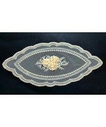 Applique Embroidered Tulle Lace CM 17×39 SWEET TRIMS LR-20069 - $9.85 CAD