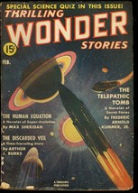 Thrilling Wonder Stories 1939 FEB-COOL SCI-FI Pulp Vg - $129.01