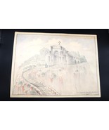 Vtg Pencil Sketch Artwork Design for a Shrine Art 1943 Signed A.G Schwar... - €64,42 EUR