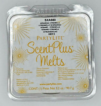 PartyLite Scent Plus Melts 9 pc Geranium &amp; Cintronella P7C/SXA560  Bin 3 - $6.99