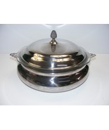 Vintage Sheffield Silver Plate Covered Casserole with 3 Qt Pyrex Bowl 2-... - €84,43 EUR