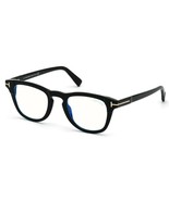 Tom Ford 5660 001 Shiny Black / Blue Block Eyeglasses FT5660-B 001 49mm - £155.80 GBP