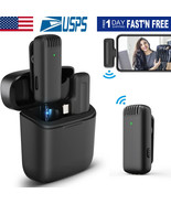 Lavalier Mini Microphone Wireless Audio Video Recording with Charging Ca... - $25.98