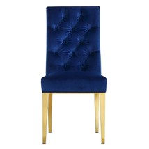 Capri Velvet Dining Chair, Set Of 2, Navy - $632.99