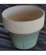Lovely Pottery Planter Pot - Nice Green Glazed Finish - Smaller Size  Dr... - $22.90 CAD