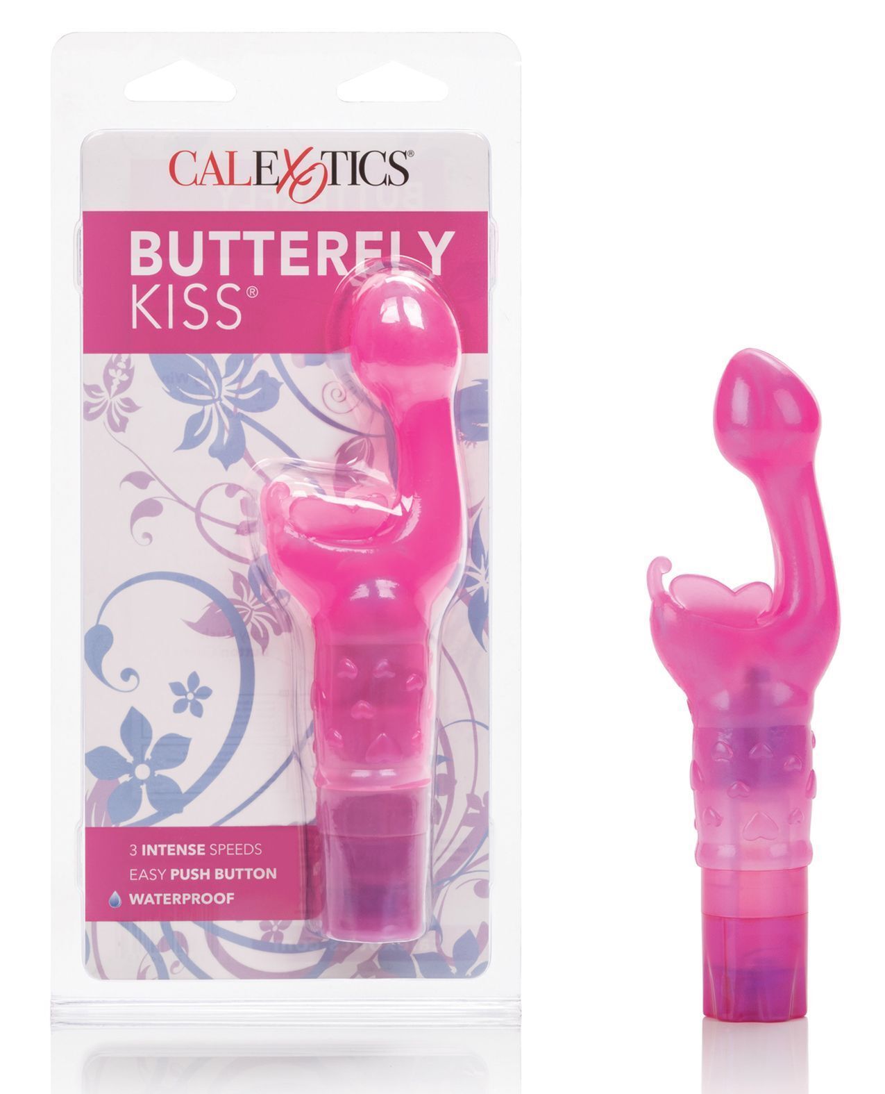 CalExotics Butterfly Kiss Pink Multi Speed Waterproof - $15.57